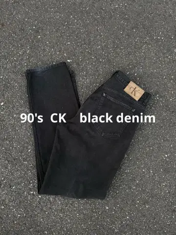 90년대 캘빈클라인 진 CK 데님 팬츠 블랙 데님 34