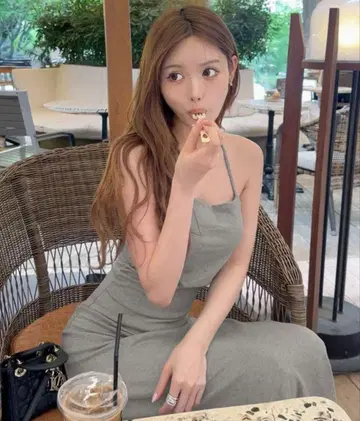 rady 홀터넥 맥시 원피스 그레이 S 사이즈 잔여 1