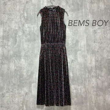 BEMS BOY 벨로아 리버티 패턴 슬리브리스 원피스