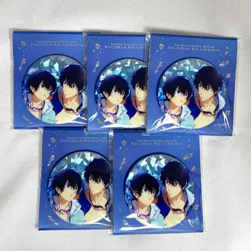 Free! 홀로그램 빅 캔뱃지 나나세 하루카 5세트 3