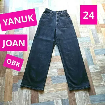 YANUK JOAN OBK 야누크 조앤 데님 청바지 24 루즈 스트레이트