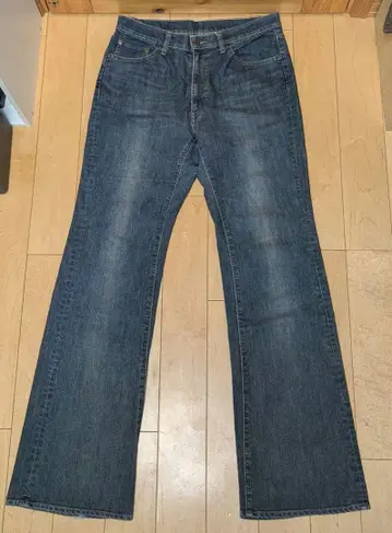 일본제 BIG JOHN 부츠컷 청바지 w33 네이비