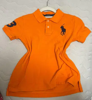 Y2k 헤이세이 갸루 Polo Ralph Lauren 피케 셔츠 오렌지