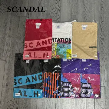 새상품 SCANDAL T셔츠 7장 묶음 판매 L 사이즈