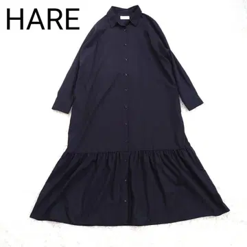 HARE 하레 밑단 티어드 롱 셔츠 원피스 2way 겉옷