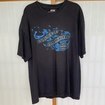 Harley-Davidson 구제 티셔츠 XL 블랙