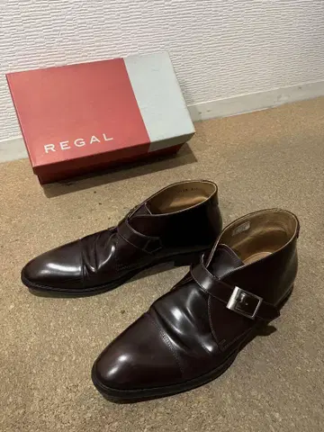 REGAL 가죽 신발 싱글 몽크 스트랩