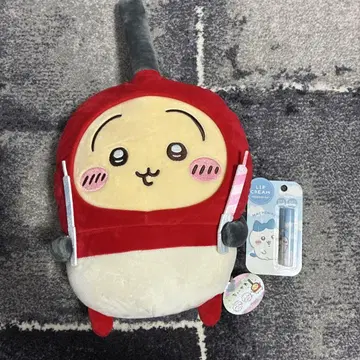 [미사용 새상품] 치이카와 봉제 인형과 립크림 세트