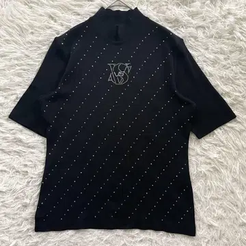 valenza po sport 목넥 반팔 니트 셔츠