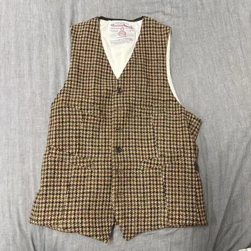 BEAMS PLUS 베스트 Waistcoat Harris Tweed