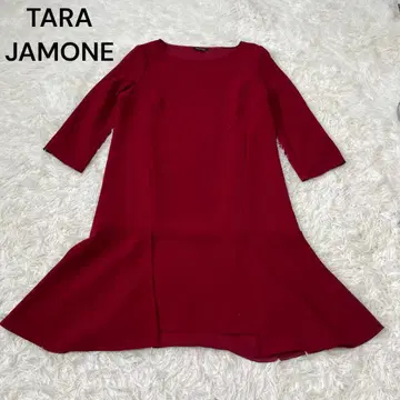 TARA 타라저먼 원피스 7부 기장 레드