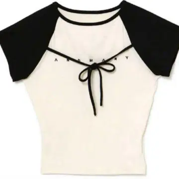 andmary Alma ribbon tops ivory