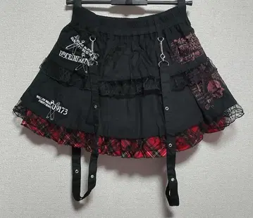 매드걸 해골 무늬 스커트 고딕 펑크 MADGirl 해골