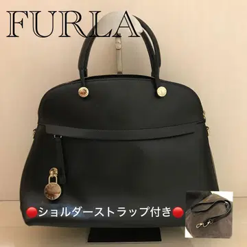새상품급 FURLA 핸드백 잡화 수납 골드 금장 장식 고급스러움
