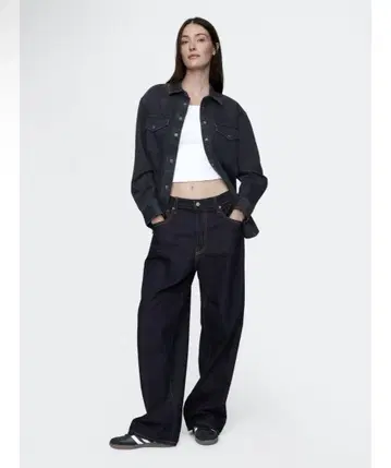 GAP 슈퍼 배기 데님 32W 30L