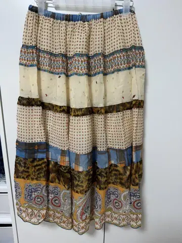 TSUMORI CHISATO 실크 개더 스커트 모리걸