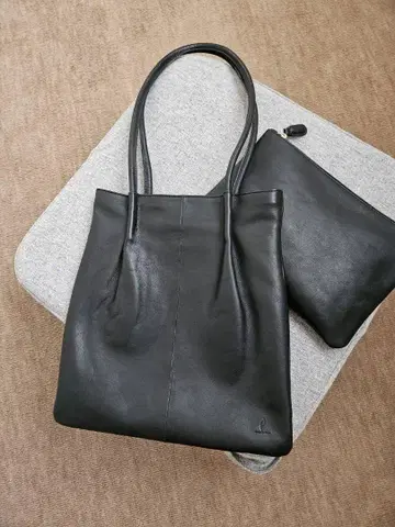 [mieno] 소가죽 가죽 얇은 핸드백