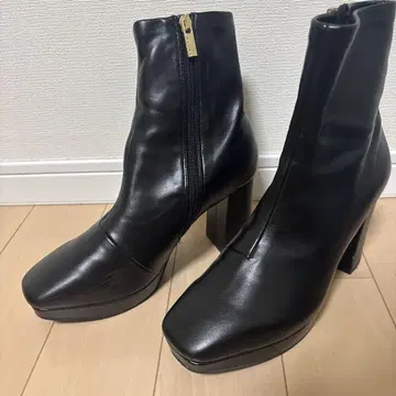 RANDA 스트레치 청키힐 숏부츠