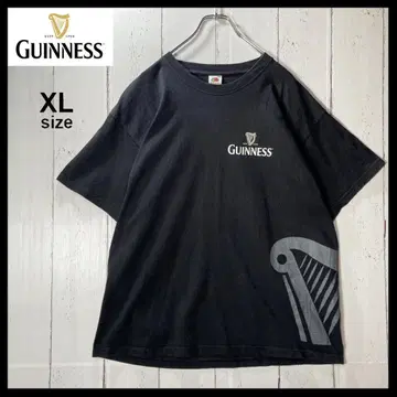 기네스 맥주 GUINNESS 기업 티셔츠 USA 구제 의류 XL 블랙