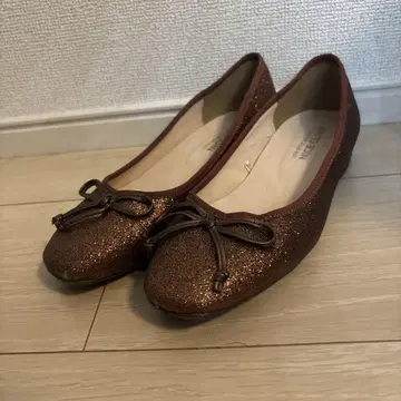 NICE CLAUP 글리터 발레 슈즈 S 사이즈