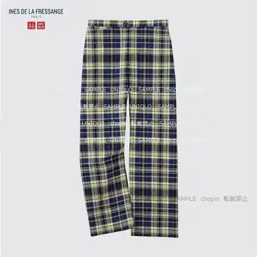 린넨 코튼 이지 팬츠 (체크) INES 이네스 UNIQLO