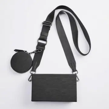 일본 국내 완판 ZARA 하드 스퀘어 크로스바디백