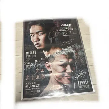 RIZIN LANDMARK01 사인 포함 포스터 액자 포함 B2 사이즈