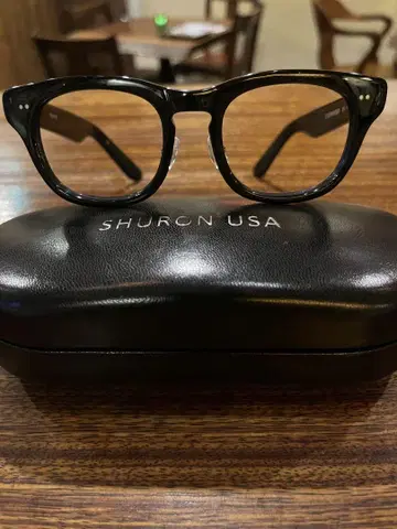 SHURON USA 블랙 보스턴형 안경