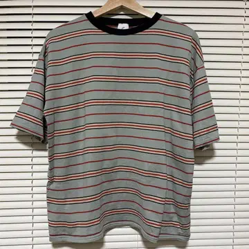 6(ROKU) COTTON MULTI BORDER 티셔츠