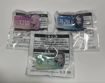 aespa 이름 아크릴 배지 카리나 지젤 닝닝 남코 한정판