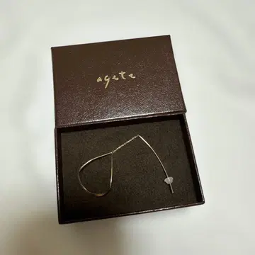 agete 골드 드롭형 귀걸이(한쪽)