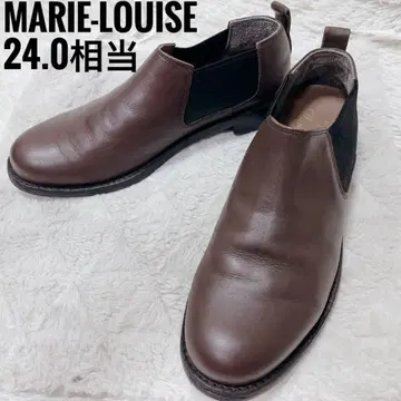MARIE-LOUISE 브라운 사이드 고어 부츠 24.0cm 상당
