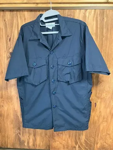 사사프라스 Gardener Half 1/2 셔츠 size:M Navy