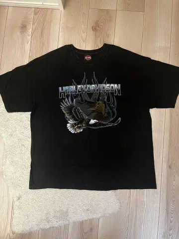 [초레어] Harley-Davidson 이글 티셔츠 블랙 2XL!!