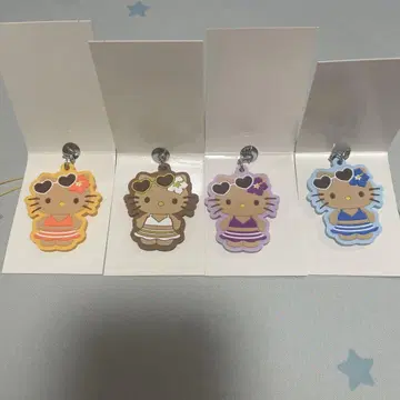 세리아 햇볕에 탄 키티 러버 스트랩 4개 세트