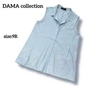 DAMA collection 슬리브리스 스키퍼 셔츠 스트라이프 패턴 9R