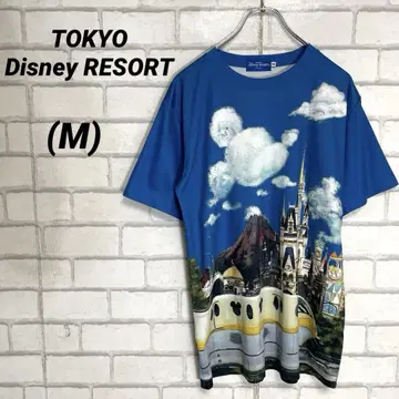 Disney 디즈니 리조트 리조트 라인 티셔츠 풍경 미키마우스