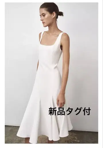 완판템 택 포함 새상품 2025 SS ZARA 롱 원피스 화이트