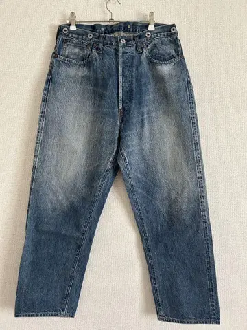 a.presse No.22 Washed Wide Denim Pants