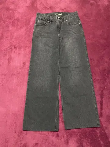 Levi's 리바이스 여성용 블랙 데님 로우웨스트 루즈핏