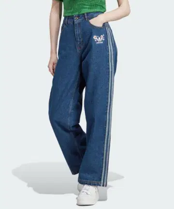 adidas originals 꽃무늬 자수 데님