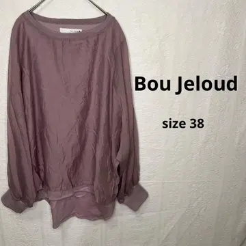 부즈루드 Bou Jeloud 상의 보라색 시스루 긴팔 M 사이즈