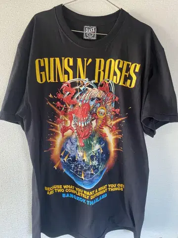 GUNS N' ROSES 건즈 앤 로지스 밴드 티셔츠 XL