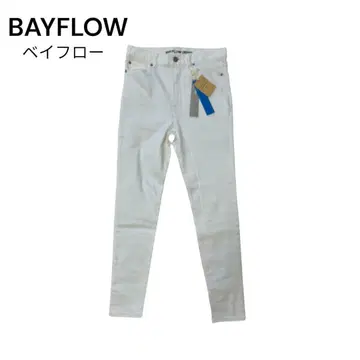 새상품 BAYFLOW 베이플로우 화이트 스트레치 스키니 데님 팬츠