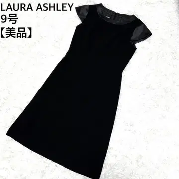 [새상품급] LAURA ASHLEY 블랙 반팔 원피스 9호 포멀