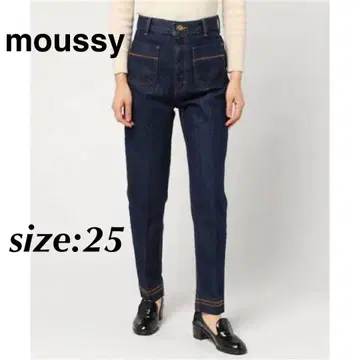 moussy 마우지 HIGH WAIST STITCH STRAIGHT