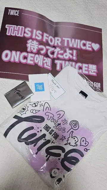 TWICE 트와이스 라이브 T셔츠 슬로건 세트