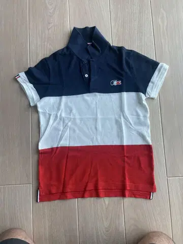 LACOSTE 피케 셔츠 네이비/화이트/레드