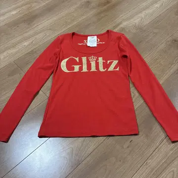 Glitz 그릿츠 로고 긴팔 티셔츠 FREE size 헤이세이 갸루