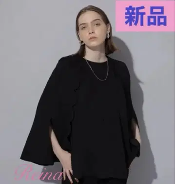 새상품 카듀네 카와카미 모모코 슬리브리스 블라우스 블랙 아르페쥬 스토리